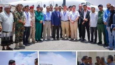 محافظ شبوة بن الوزير يدشن وصول أول رحلة طيران خاص من مطار جيبوتي الدولي إلى مطار عتق 2