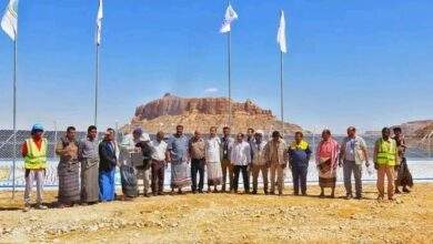 برعاية محافظ شبوة بن الوزير الوكيل المحافظة يفتتح مشروع إصلاح وإعادة تأهيل مشروع مياه الشبكة بعتق بتمويل من منظمة الأسرة. 3