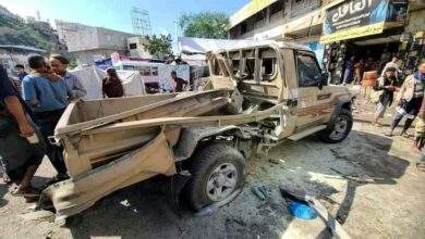 قتلى وجرحى بانفجار عبوه ناسفة بتعز » صوره 3