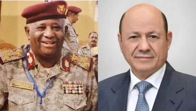 العليمي يجري إتصال هاتفي باللواء فيصل رجب 1