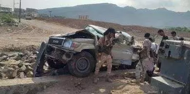إصابة 5 أفراد من اللواء 103 مشاة إثر حادث مروري بأبين 10