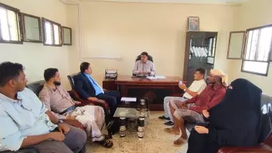 عميد كلية المجتمع التقنية بأبين يناقش الجوانب المتعلقة بالتحضير لبدء أول عام دراسي 2