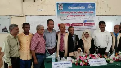 الماجستير بأمتياز للباحث طلال ناشر سيف من كلية التربية زنجبار جامعة ابين. 8