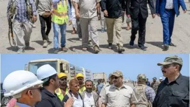 العميد طارق صالح يتفقد محطة توليد الكهرباء بالطاقة الشمسية في مراحلها النهائية في المخا 2