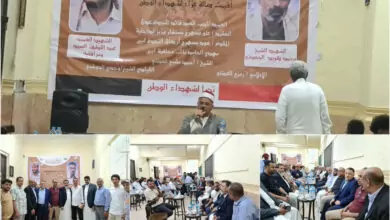 جالية أبناء أبين في مصر تقيم عزاء في استشهاد عبداللطيف السيد ورفاقه 4
