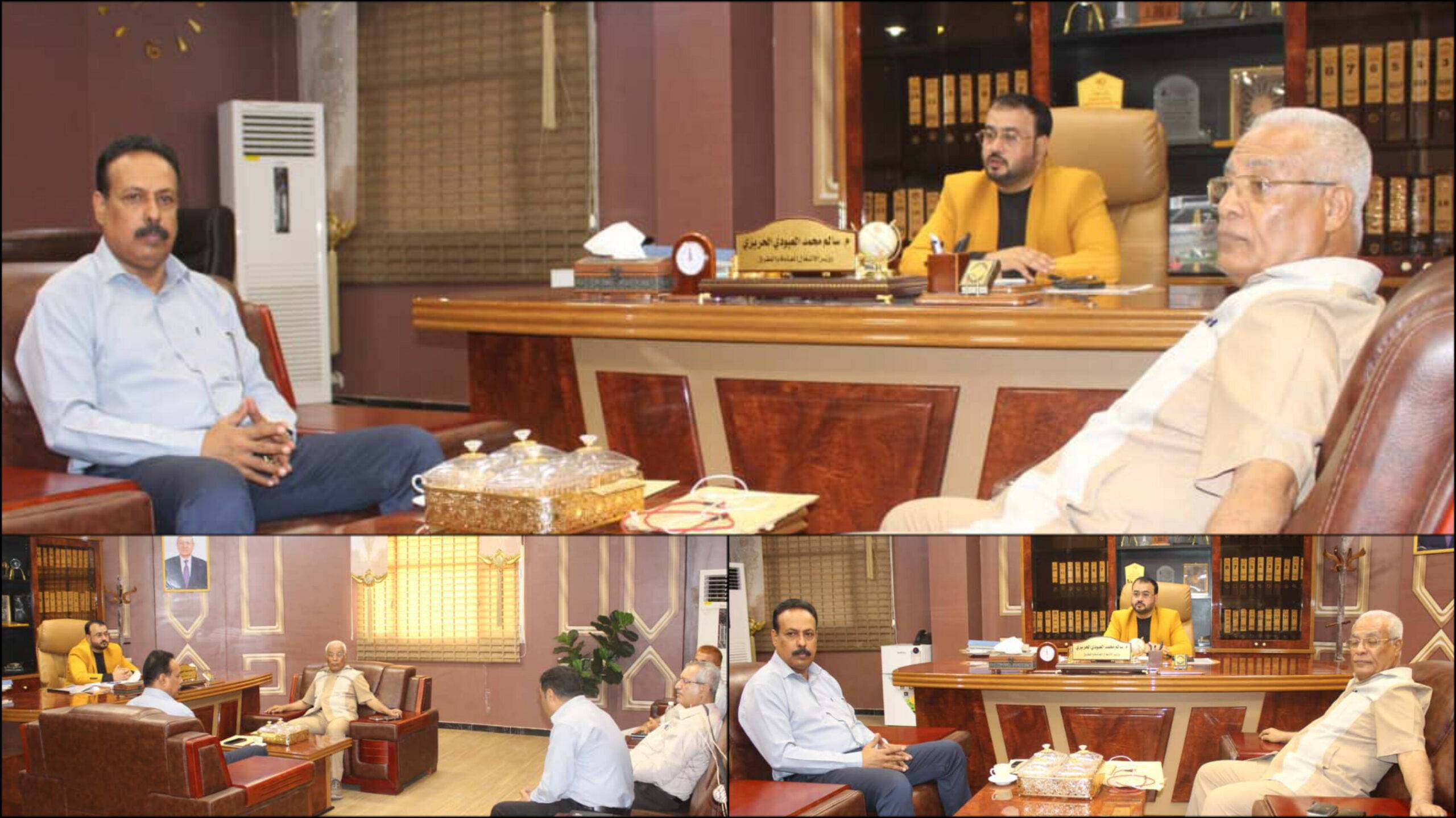 الوزير الحريزي يلتقي مدير الوحدة التنفذية للمشاريع الممولة دوليا