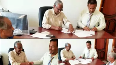 توقيع مذكرة تفاهم بين كل من فرعي البنك الزراعي، وشركة النفط بشبوة. 3