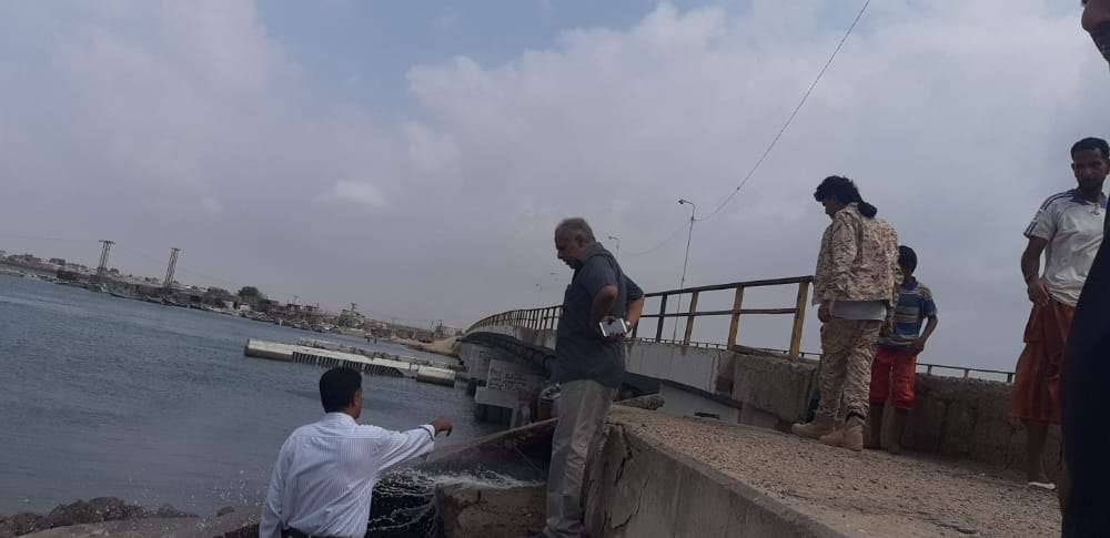 غرق ثلاثه أشخاص تحت جسر البريقة بعدن