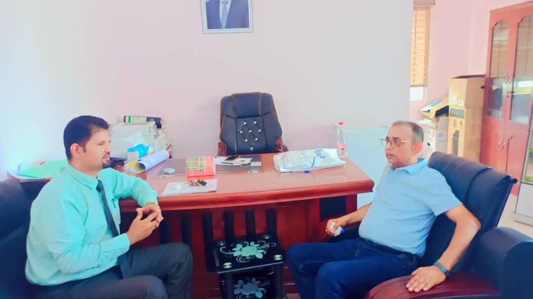 المهندس الثعلبي يلتقي منسق الشبكة العربية رائد والإتفاق على تنظيم لقاء حواري وطني. 