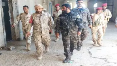 قائد الشرطة العسكرية في عدن يزور معسكر قوات حرس المنشأت 2