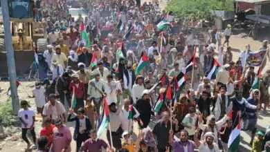 مسيرة في أبين تضامناً مع الشعب الفلسطيني 2