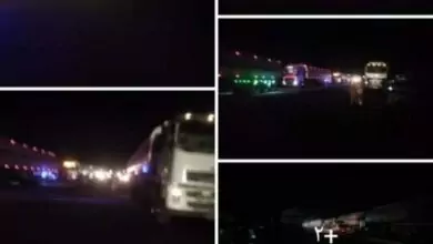 تنديدا بفساد الجبايات لليوم الثاني على التوالي قطاعات الخبر والعرقوب تقطع الخط الدولي 10