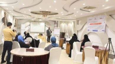 مؤسسة pass وتكتل نون النسوي .. تنفذ تدريب " الامن السيبراني والابتزاز الالكتروني بعدن 1