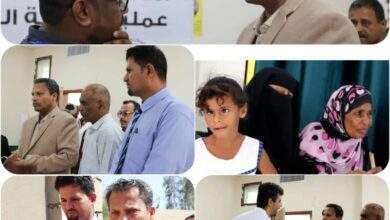 محافظ أبين يزور مخيم عمليات إزالة المياه البيضاء بمستشفى زنجبار 4