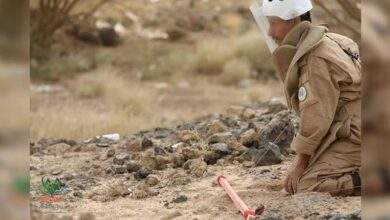 مسام ينزع 5726 لغماً وذخيرة غير منفجرة وعبوة ناسفة في مايو 5