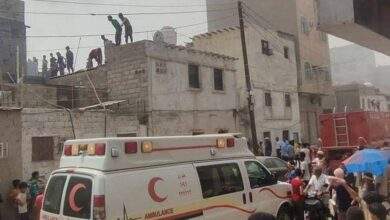 إندلاع حريق هائل داخل منزل في عدن 8