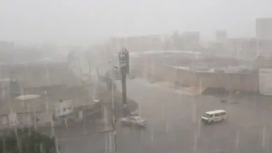 الارصاد ينذر بهطول أمطار رعدية على هذه المحافظات 9