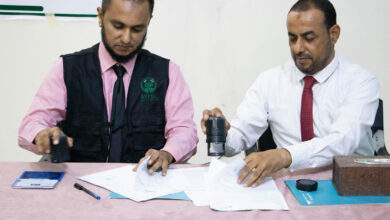 توقيع مذكرة تفاهم بين بنك الشمول للتمويل الإسلامي ومؤسسة شباب أبين للتنمية 7