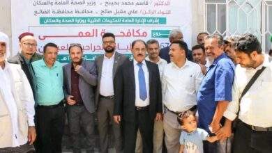 محافظ الضالع يدشن المخيم الطبي لإزالة المياه البيضاء بدعم كويتي 7