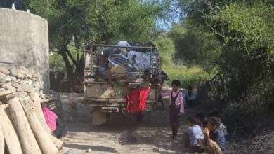 نزوح جماعي لسكان هذه المنطقه الجنوبية آثار المعارك 8