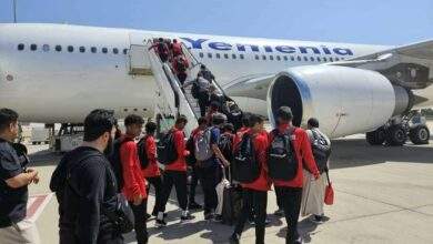 بعثة منتخب الناشئين تغادر الأردن صوب مطار صنعاء الدولي 7
