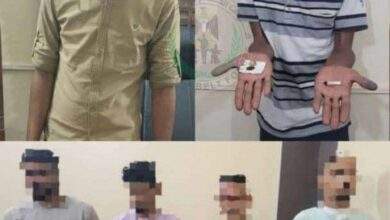 الحزام الأمني يقبض على 9 متهمين بقضايا مخدرات في عدن 3