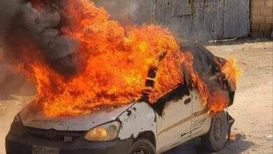 أبين : إنفجار سيارة تعمل بالغاز في أحد أسواق مدينة مودية 4
