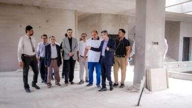 لملس يتفقد أعمال التشطيبات والتجهيزات النهائية في المبنى الجديد للغرفة التجارية 6