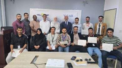 اختتام دورة تدريبية لتأهيل كوادر بهيئة الطيران ومطار عدن حول أمن المطارات 4