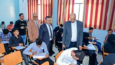 جامعة عدن تدشن امتحانات المفاضلة في كلية الطب والعلوم الصحية 7