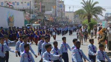 الفرق الكشفية والموسيقى العسكرية تجوب شوارع مأرب 7