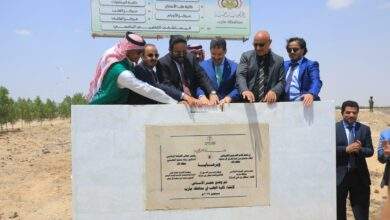 العرادة وبن مبارك يضعان حجر الأساس لإنشاء مبنى كلية الطب بجامعة إقليم سبأ بتمويل سعودي 1