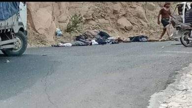 حادث مروري مروع في كربة خط تعز عدن يودي بحياة 14 شخص 6