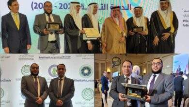تكريم مؤسسة يماني بدرع وشهادة التميز.بمقر جامعة الدول العربية بالعاصمة المصرية القاهرة 7