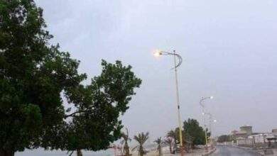 أمطار خفيفة ومتفرقة في عدن 4