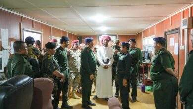 وزير الداخلية يتفقد سير العمل في ميناء الوديعة البري 6