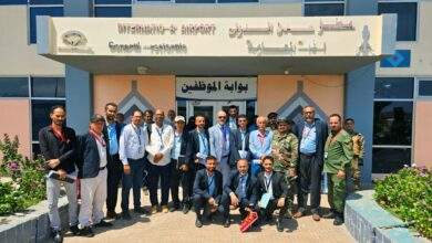 تأهيل موظفين بمطار عدن الدولي حول أمن الطيران المدني 3