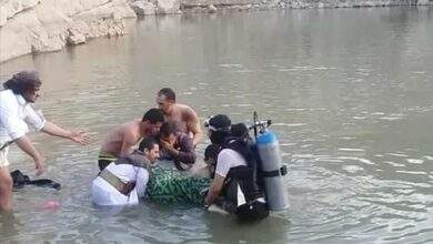 "طفل يفقد حياته غرقًا أثناء السباحة في سد مائي بإب 1