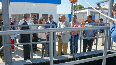 وزير المياه وسفراء الإتحاد الأوروبي يطلعون على مشروع محطة الصرف الصحي بمستشفى الجمهورية بعدن 4