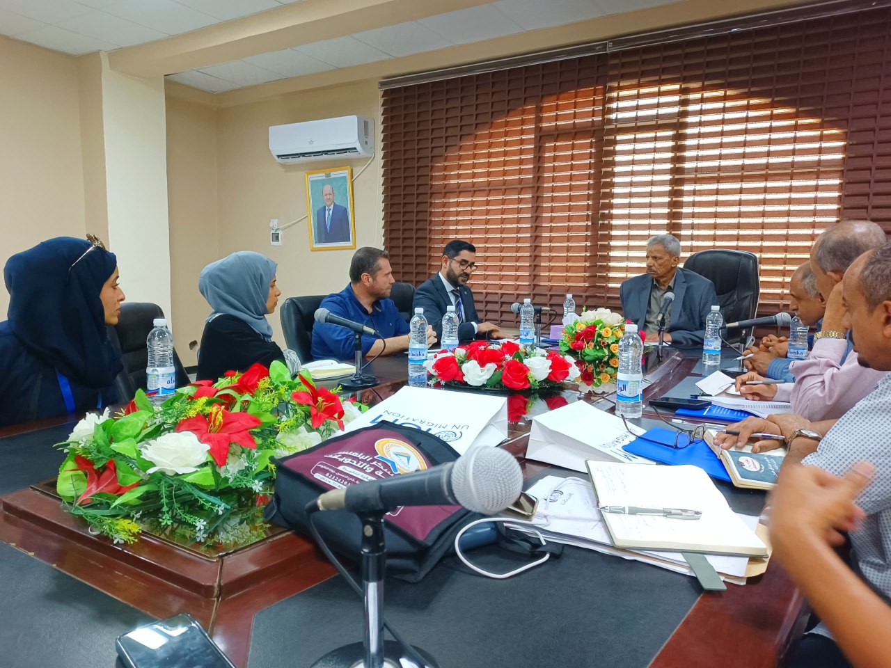 محافظ لحج يبحث مع المنظمة الدولية للهجرة تدخلاتها الإنسانية بالمحافظة 1