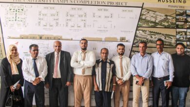 مناقشة مشروع تخرج طلاب كلية الهندسة المعمارية في الحرم الجامعي م/عدن .. 9