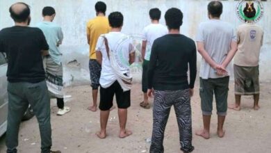 ترحيل 8 متهمين بقضايا مخدرات إلى السجن المركزي في عدن 6