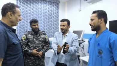 افتتاح المختبرات الطبية بمعسكر قوات حرس المنشآت في عدن 1