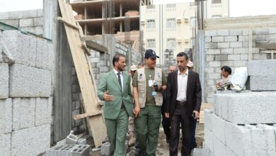 وكيل وزارة العدل يتفقد مشروع بناء المجمع القضائي الجديد بعدن 8