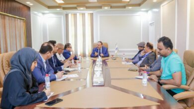 وزير النقل يناقش إجراءات سير تنفيذ مشروع مركز الصيانة والهندسة الإقليمي بمطار عدن الدولي 8