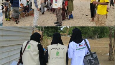 تحت شعار "الكويت بجانبكم" : <br>مؤسسة "نداء" تدشن العيادات الطبية المتنقلة بوضيع أبين 10