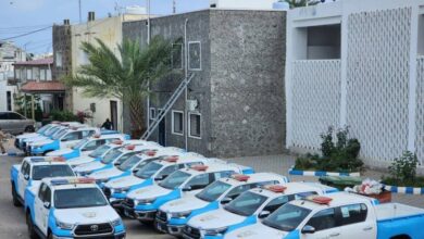 شرطة أمن العاصمة عدن تتسلم دفعة جديدة من الدوريات الأمنية 8