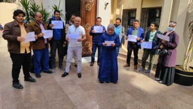 الطلاب اليمنيون في مصر يواصلون احتجاجاتهم للمطالبة بحقوقهم 5