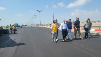 الماس وباهرمز يتفقدان أعمال سفلتة خط الرحاب _ كنديان في عدن 8