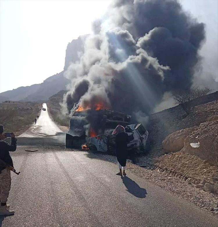 مصرع شاب في حادث تصادم مروع بشبوة